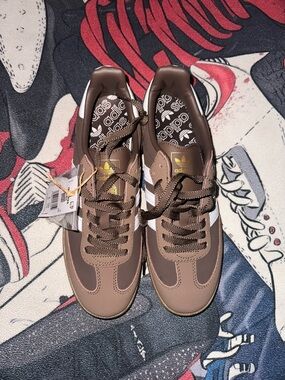 Adidas Men's Brown Samba Sneakers